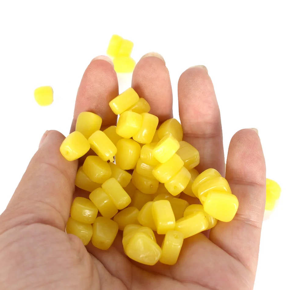 

High quality 100Pcs/Lot Soft Baits corn carp Fishing Lures With the smell of Artificial bait Corn grain