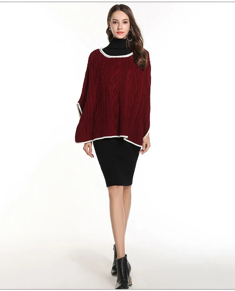 XIKOI большой свитер зимний длинный женский свитер пальто плащ рукав свободные свитера для женщин одежда пуловеры одежда