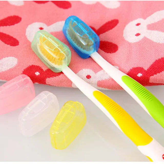 Toothbrush Headgear Hiking Camping Travel Supplies Tooth Brush Head protective Cover Case Toothbrush Sets Outdoor Tools 3