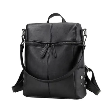 

The new personality with a single shoulder wrapped around the shoulder bag Women Leather Backpacks Vintage Female Shoulder Bag