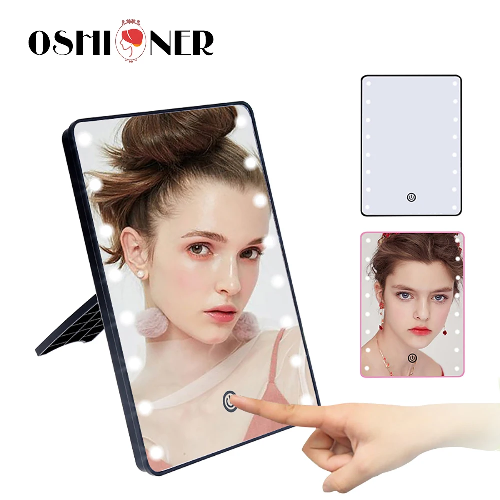 

Dimmable LED Makeup Mirror 16 Light Bulbs Cosmetic Mirror Touch Dimmer Switch Make Up Beauty Illuminated Vanity Cosmetic Mirr