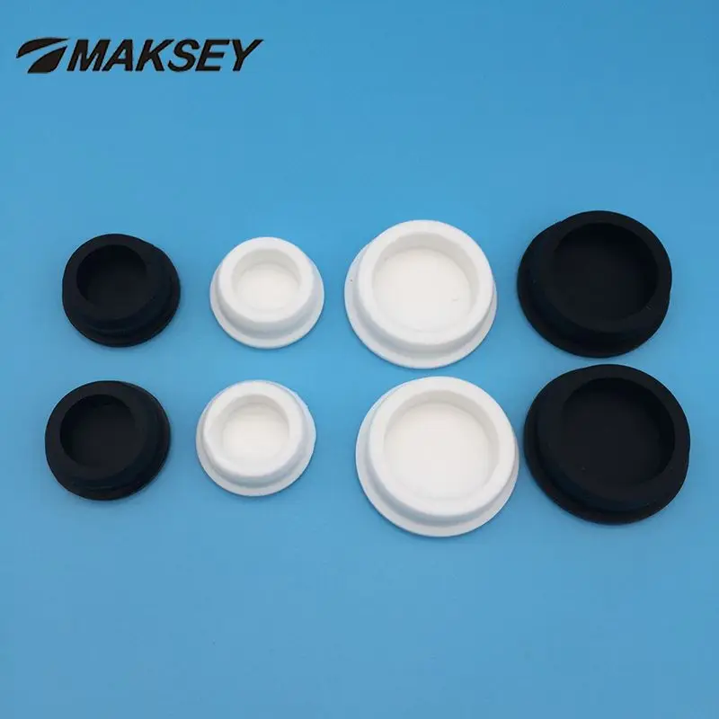 MAKSEY Silicone rubber Stoppers Plug Laboratory Test Tube Stopper Caps 25mm 26mm 27mm 28mm High temperature Sealing Gasket Cover
