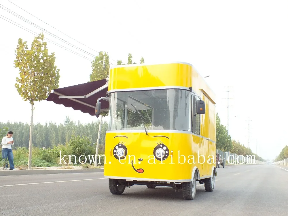 

Attractive apperance outdoor electric ice cream trucks street food trailer kiosk cart