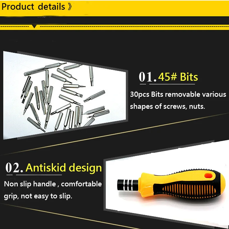 Инструменты для ремонта 32 в 1 Набор прецизионных отверток для разборки планшетов, телефонов, компьютеров, ноутбуков, ПК, часов, мини-инструментов для ремонта