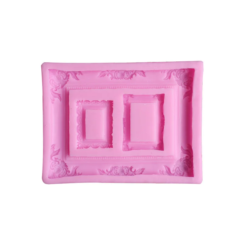 Aouke ретро фоторамка силиконовая форма DIY fondant аксессуары для торта мягкая Конфета