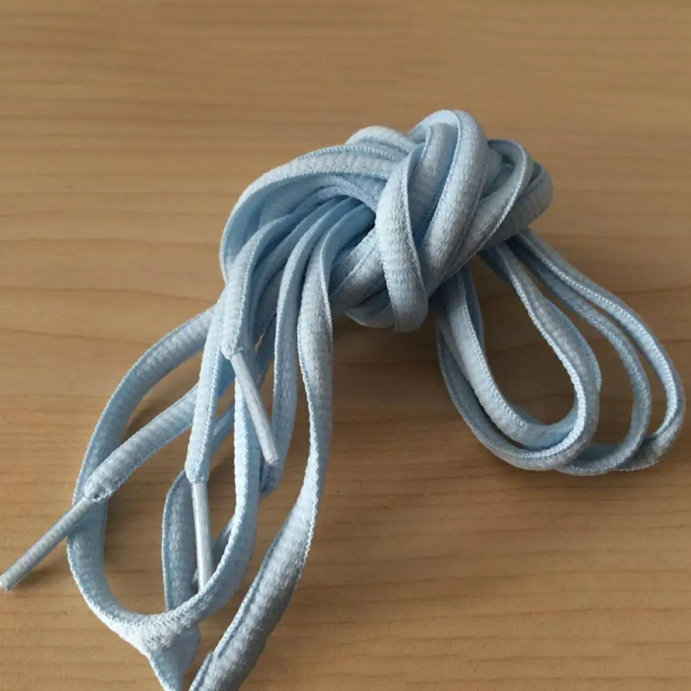 21 Colors Oval Athletic 1Pair Shoelaces 51 Inch port Sneaker Boots Shoe Laces Strings Free Shipping - Цвет: light grey