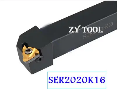 Free shipping SER/L2020K16 20*20mm CNC External Threading Tool Holder,Turning tools of Threaded for 11ER Inserts,type SER
