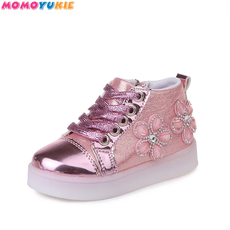 

2018 New Children Shoes With Light Boys&Girls Casual LED Shoes For Kids LED Light Up 3 Colors Kids sports comfortable Shoes