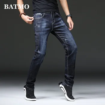 

Batmo 2019 new arrival high quality casual slim elastic jeans men ,men's pencil pants,skinny jeans men 1822