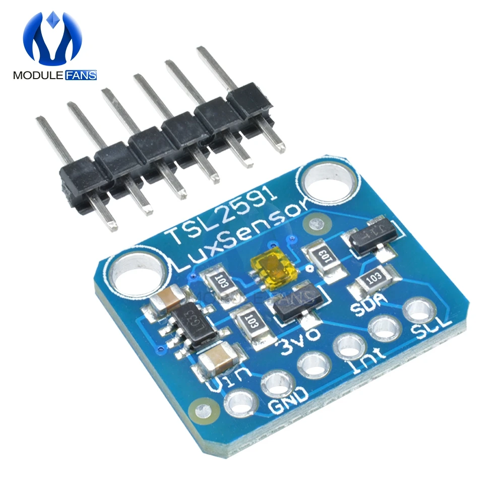 TSL2591 IIC I2C свет Сенсор Breakout модуль высокий динамический диапазон цифровое табло TSL25911FN 3,3 5 V Diy Электронные