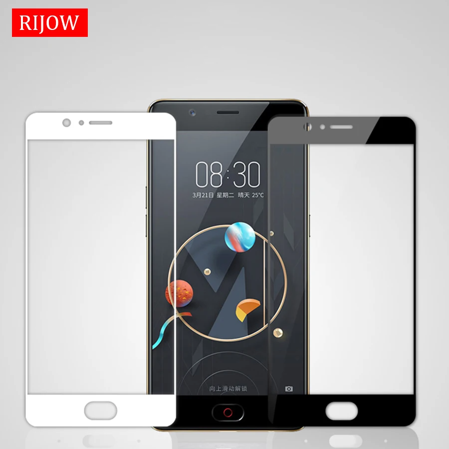 

RIJOW for ZTE Nubia M2 lite Tempered Glass Nubia M2 lite Screen Protector Film 2.5D Full Cover Screen Ultra-thin Nubia M2 Glass