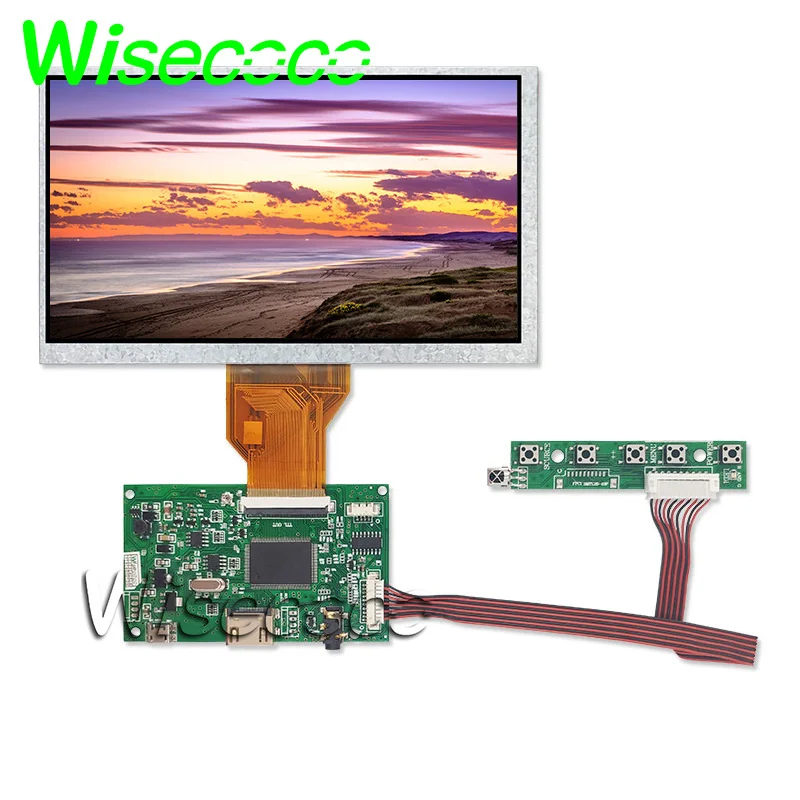 7-дюймовый ЖК-дисплей для TTL LVDS плата контроллера HDMI VGA 2AV 50 PIN подходит только для AT070TN90 92 94 Поддержка автоматически Raspberry Pi - Цвет: full kit 1