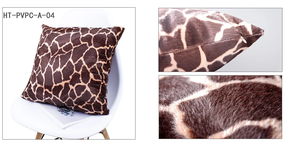 Animal Zebra Deer Tiger Leopard Pattern Plush Throw Pillow Custom Bed Car Cushion Cover Home Decor Pillowcase 30/40x40/45/50/60