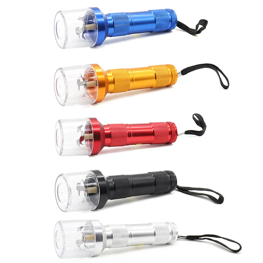 1pcs Flashlight Electric Herb Spice Tobacco Metal Grinder Herb Grinder