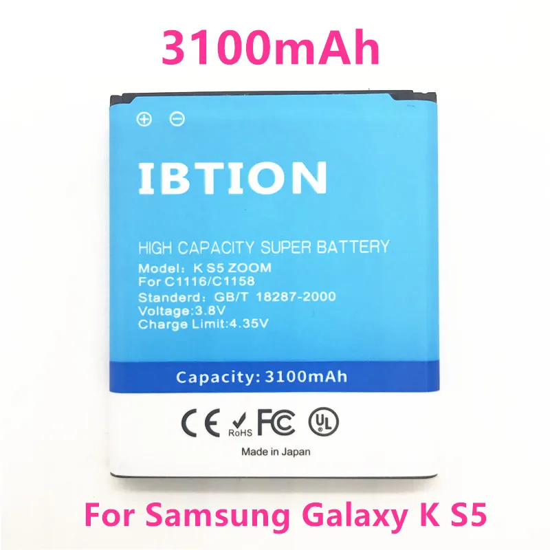 

3100mAh EB-BC115BBE Mobile Phone Battery For Samsung Galaxy K Zoom SM- C1116 C1158 C1115 with Function