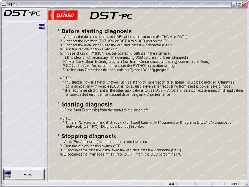 Для Denso DST-PC 9.0.0 [] только программное обеспечение