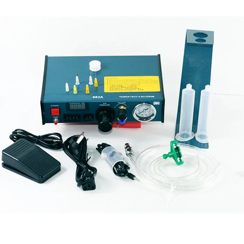 

983A Professional Precise Digital Auto Glue Dispenser Solder Paste Liquid Controller Dropper 220V