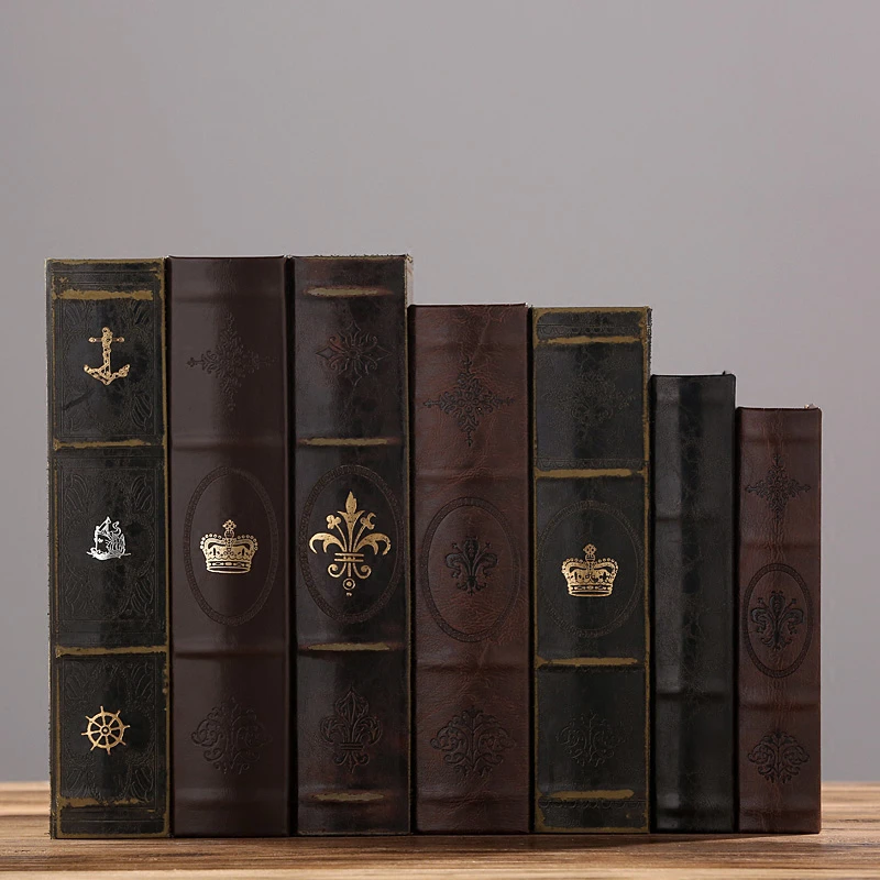 The American Book Decoration Office Bookshelf Decor Simulation Study Retro Furnishings Fake Book Box Homre Decor Decor Office Decorative Decorativedecorative Bookshelves Aliexpress