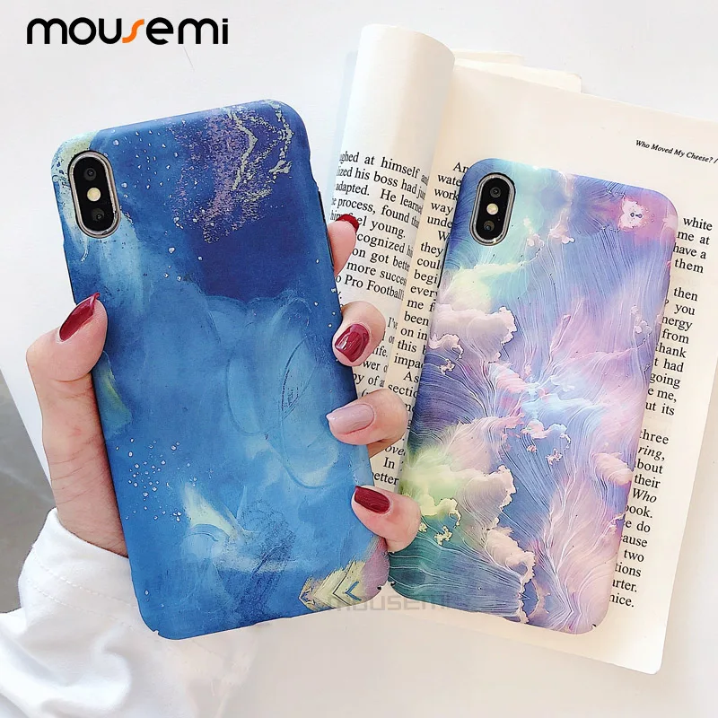 Mousmi 3D милый/цветочный/Жесткий Чехол для iPhone 6 чехол девочек чехлы телефонов 6S 7 8 Plus