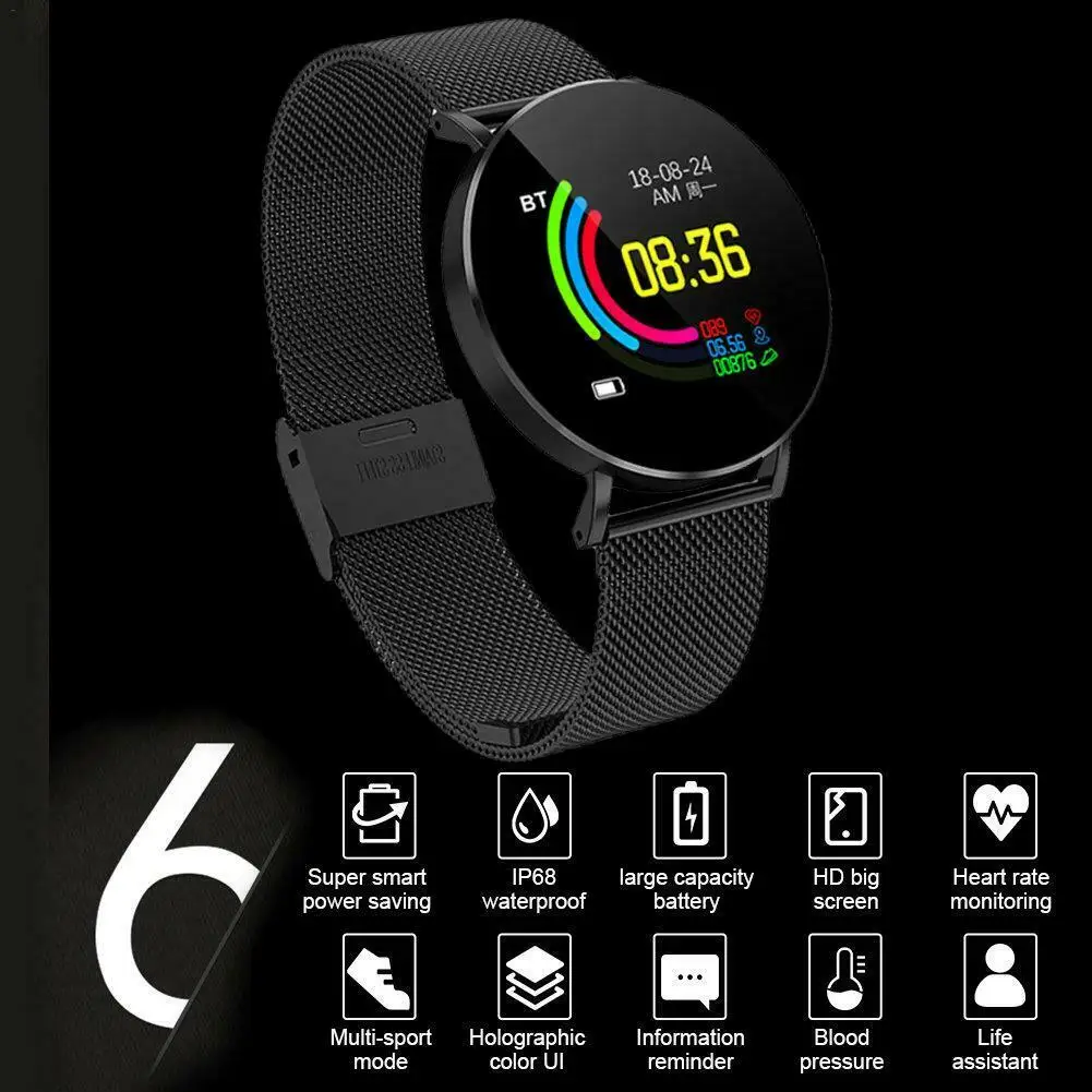 

Y1 Smart Bracelet Fitness Tracker Heart Rate Blood Pressure Sleep Monitoring GPS Smart Watch Motion Detection Smart Band