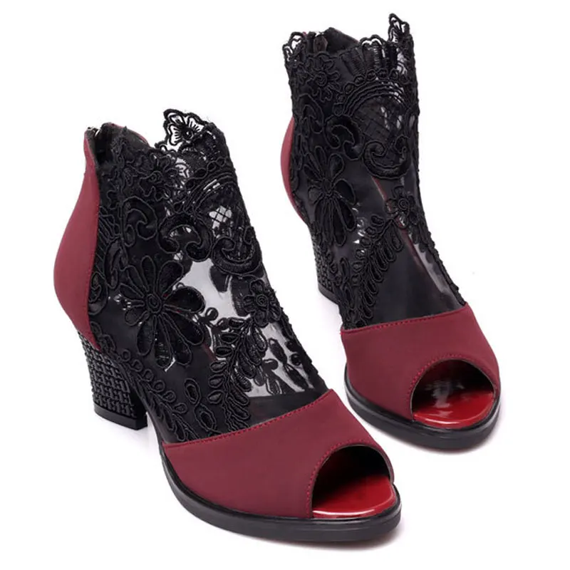 Женская обувь для латинских танцев, черная обувь для сальсы, современная танцевальная обувь, квадратный каблук 7 см, уличная резиновая подошва, VA30