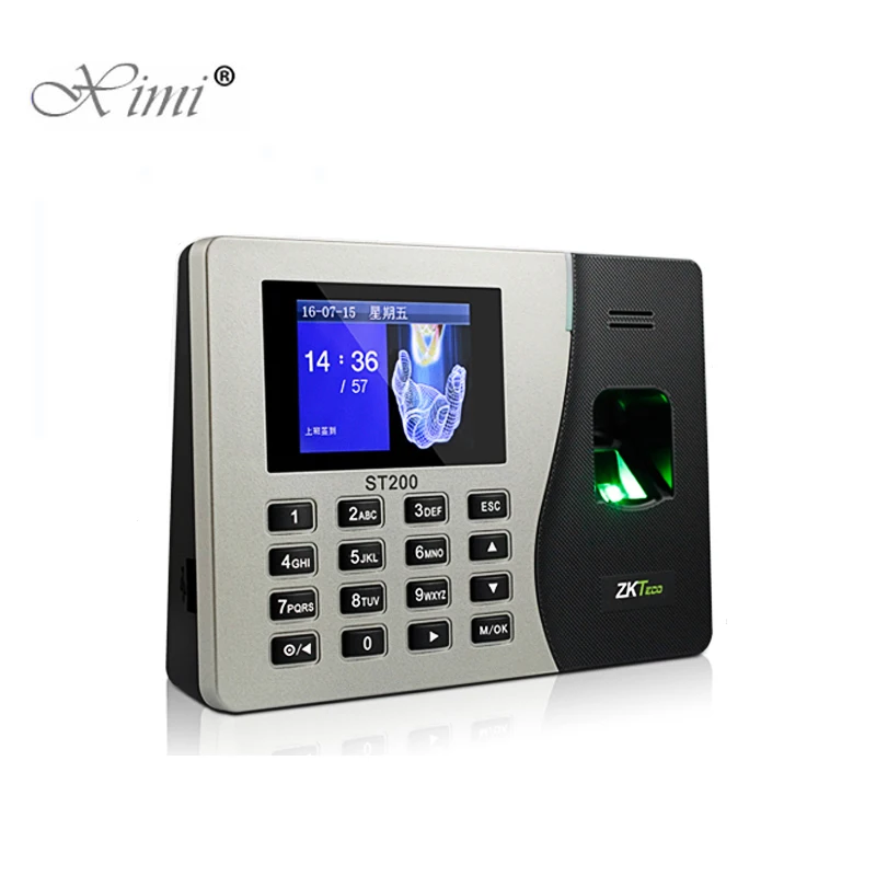 ZK ST200 биометрическая система посещаемости отпечатков пальцев с резервная
