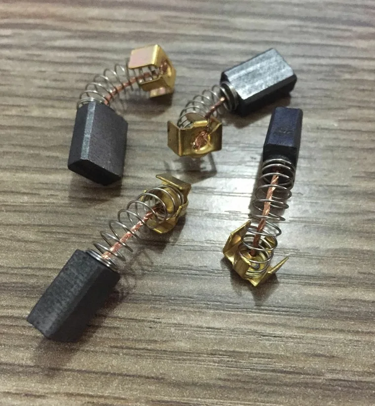 

10pcs CB64 5x8x11mm Makita Motor Carbon Brushes Springs Power Tool Electric Angle Grinder Hammer Drill Saw 0.19"x0.31"x0.42"