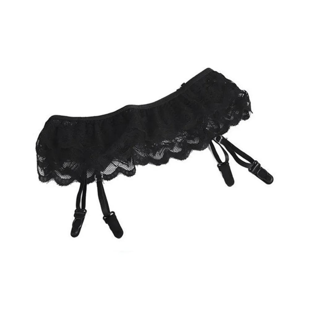 

Underwear Sexy Lingerie Woman Sexy Sheer Lace Top Suspender Garter Stockings Set Sexy Underwear MediasW5