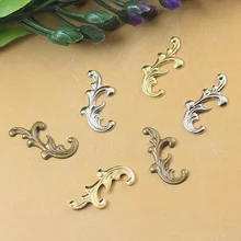 8X17 мм винтажные филигранные цветочные обертки, европейские Подвески, бу Yao заколка для волос, аксессуары для самостоятельного изготовления, многоцветные