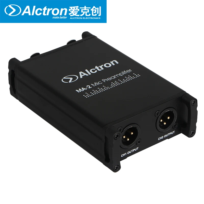 Профессиональный микрофонный предусилитель Alctron MA 2 двухканальный усилитель для