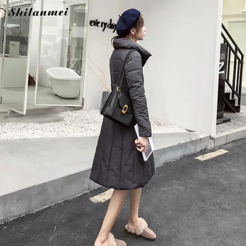 White Manches Streetwear 2018 Gris Chaud Long Épaississent Dropship Automne black Manteau Parkas Doux Pardessus Hiver burgundy Mode gray green Femme Off Longues Coton wUSqzw