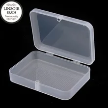 5 шт./лот пластиковые прозрачные ящики для хранения коллекции контейнер Органайзер чехол для ювелирных изделий F3075