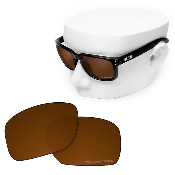 OOWLIT Анти-Царапины Сменные линзы для-солнцезащитные очки Oakley Holbrook OO9102 травления поляризованных солнцезащитных очков - Цвет линз: Brown