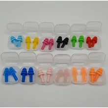 1 пара унисекс водонепроницаемый плавающий ming силиконовые ушные затычки для плавания для взрослых детей дайвинг мягкий анти-шум ушной заглушка набор туалетных принадлежностей цвет случайный