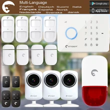 Etiger HD Cámara de Red eTiger S3B Antirrobo Sistema de Alarma GSM SMS de Seguridad para el Hogar Seguro como iguales que Chuango G5