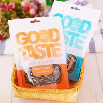 

"Good Taste" Printing Plastic Food Packaging Bags Self Sealed Zip Lock Packing Pouch for Cookies Sugar Candy Dessert