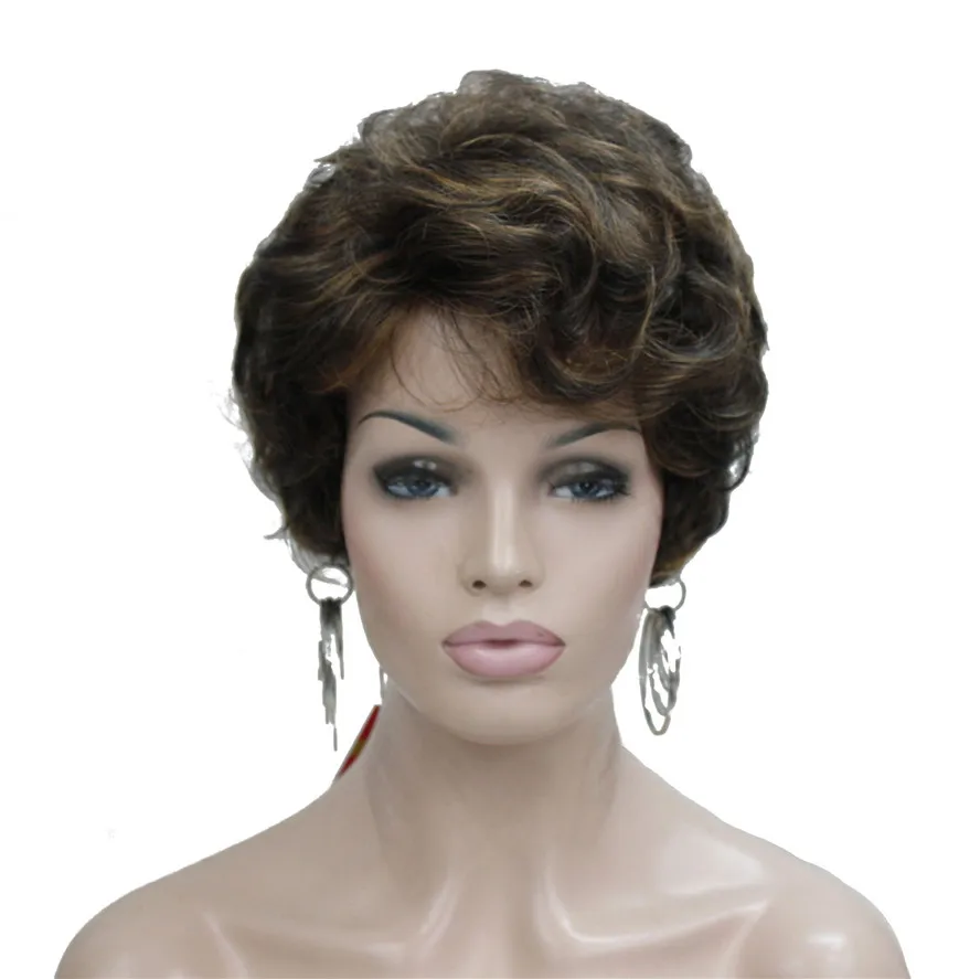 Strongbeauty 女性のかつらブロンドふわふわ天然パーマショート人工毛フルウィッグ 6 色 Wig Blonde Wig Fullwig Wig Aliexpress
