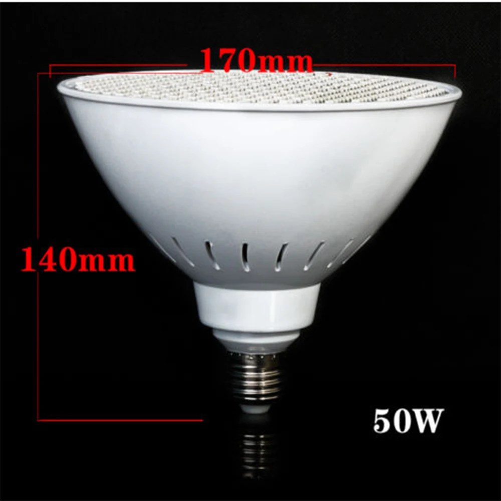 50 Вт светодиодный Grow Light лампы растениеводства для гидропоники растения аквариумные теплицы комнатные растения, овощи E27 разъем 500 шт. 2835 с поверхностным монтажом, с чипом