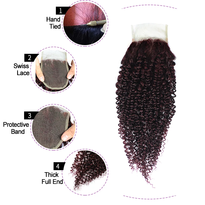 Grape Purple 3 Kinky Curly Bundles With Closure Peruvian Human Hair Weave With Closure Dark Red Shining Star Non Remy No Tangle Grape Purple 3 Kinky Curly Bundles With Closure Peruvian Human Hair Weave With Closure Dark Red Shining Star Non Remy No Tangle