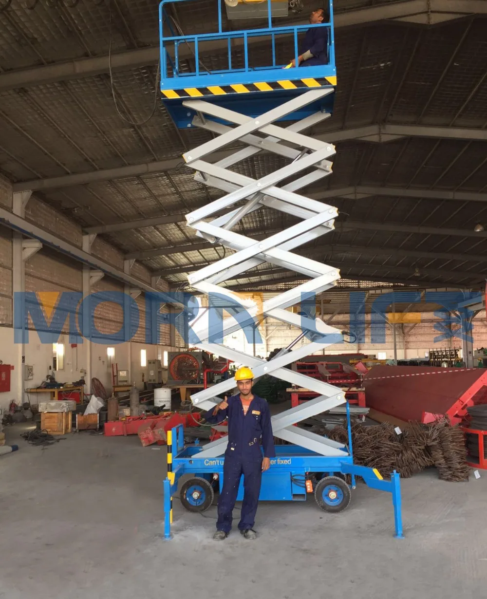 MORN Mobile Scissor Lift Customer Feedback Picture