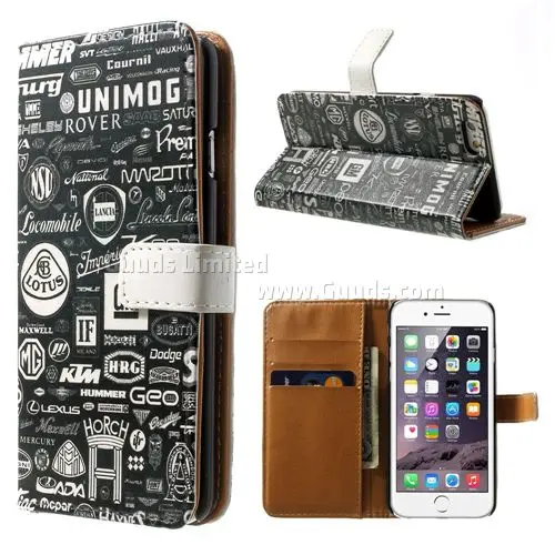Fashion Icons Leather Wallet Case for iPhone 5s / for iPhone 5