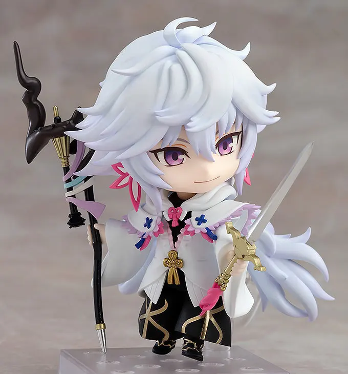 

Game FGO Fate Grand Order GSC Nendoroid 970-dx Caster Merlin Flower Magician Ver PVC Action Figure Model Toys