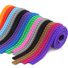 Construction Toys Children DIY Building Blocks Base Dots Adhesive Plastic Tape Sticky Backing for Lego Tape