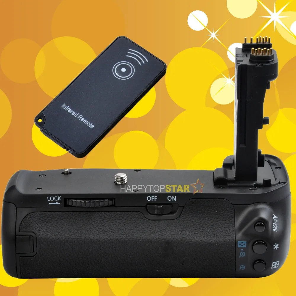 Multi-power Vertical Battery Grip for Canon EOS 70D BG-E14 w/Infrared Remote Holder LP-E6 and AA/LR6 | Электроника