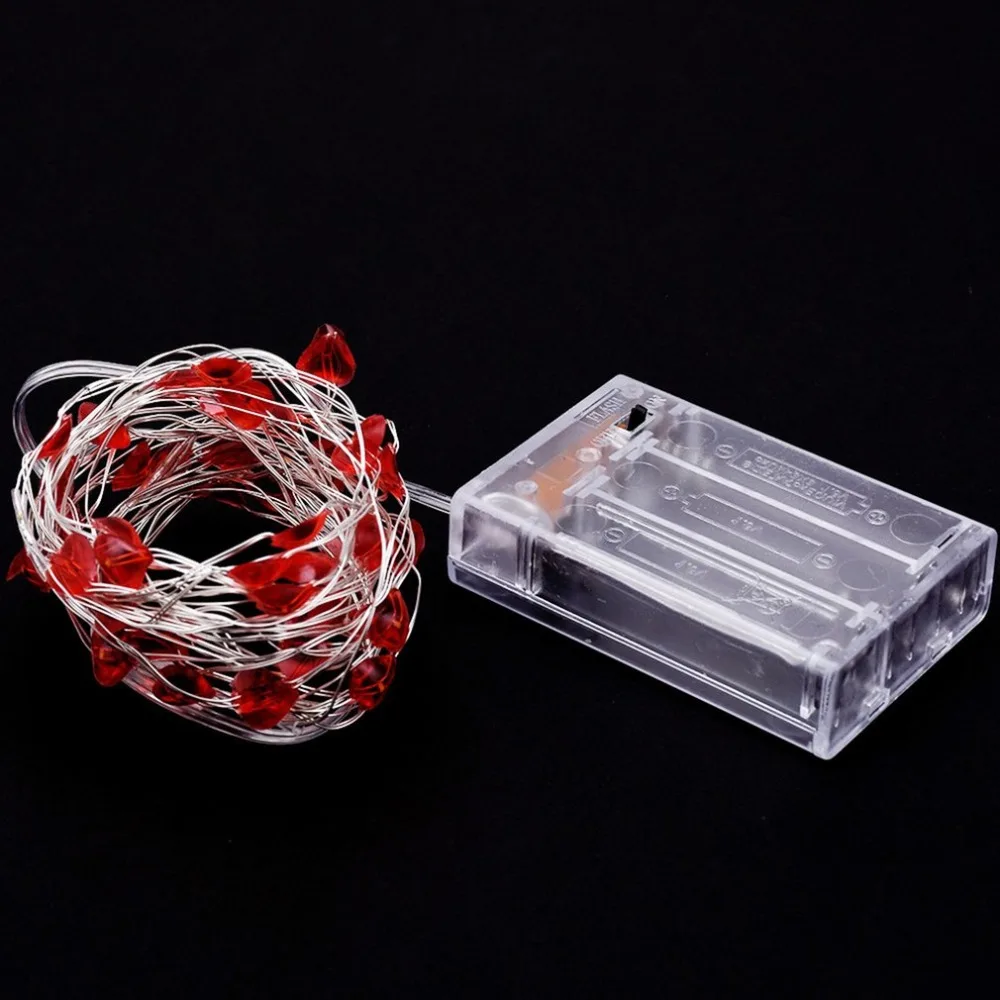 heart string lights battery operated