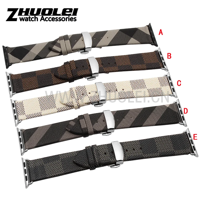 

For leather watchband 38mm 42mm Smart strap Contains the adapter iWatch High quality Personality fashion bracelet band