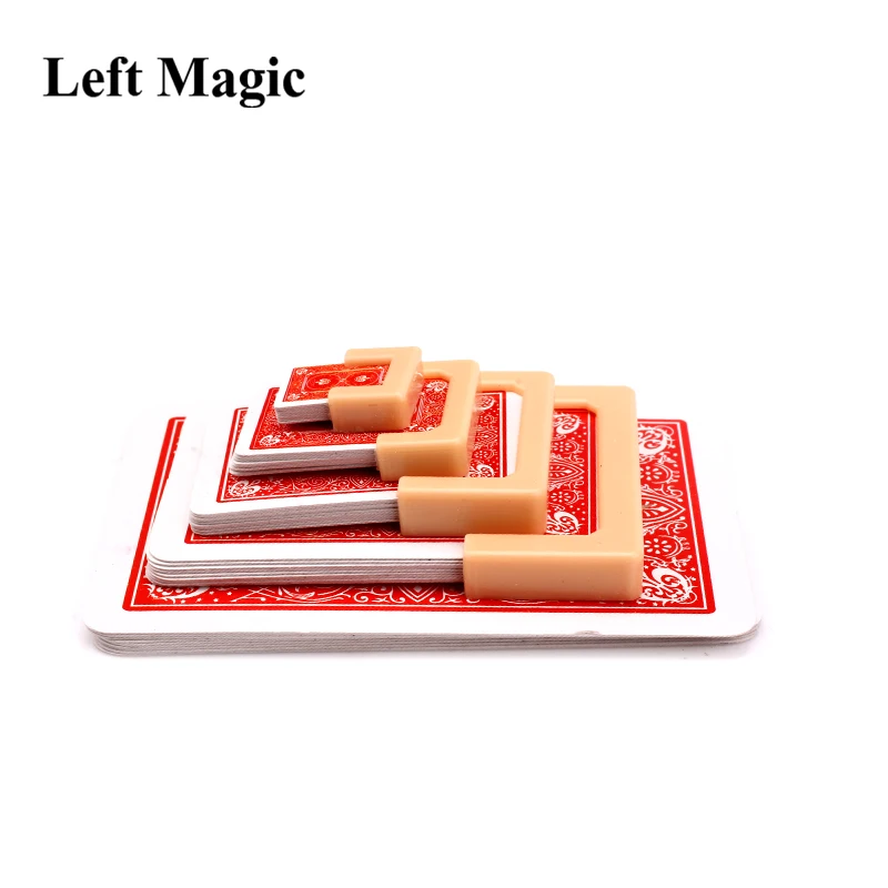 

Funny Shrinking Cards Magic Tricks Big To Small Playing Card Training Set For Party Stage Performance Illusion Mentalism G8195