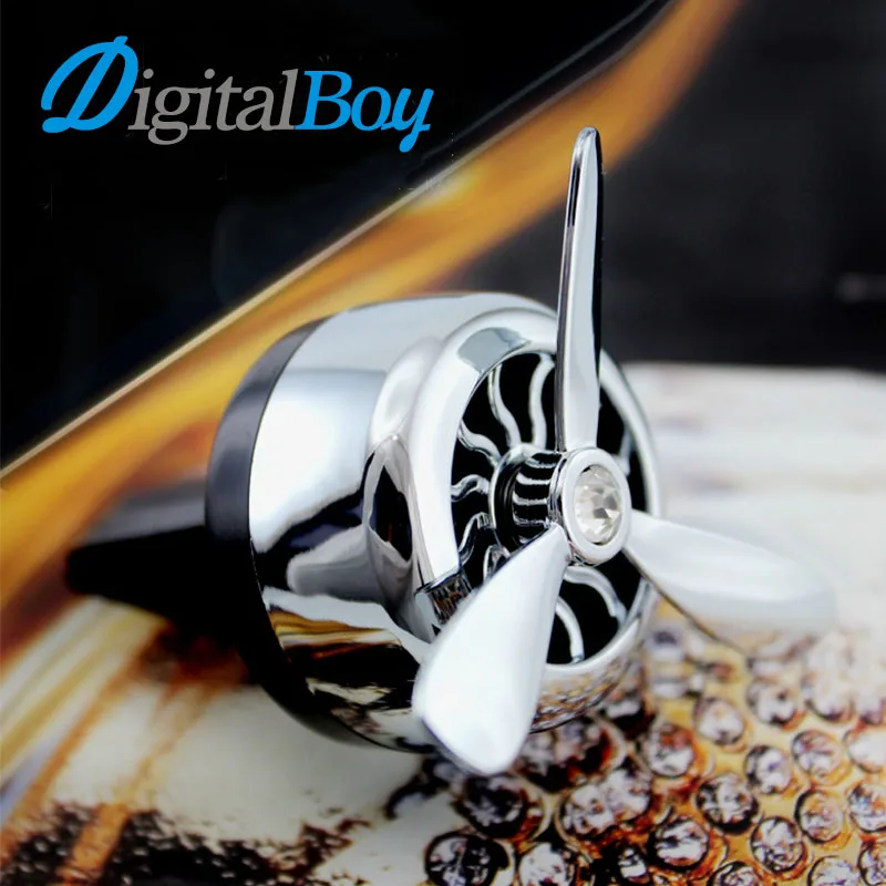 

Digitalboy Car Air Conditioner Outlet Vent Clip Mini Fan Aircraft Head Air Freshener Perfume Fragrance Scent inner Aromatherapy