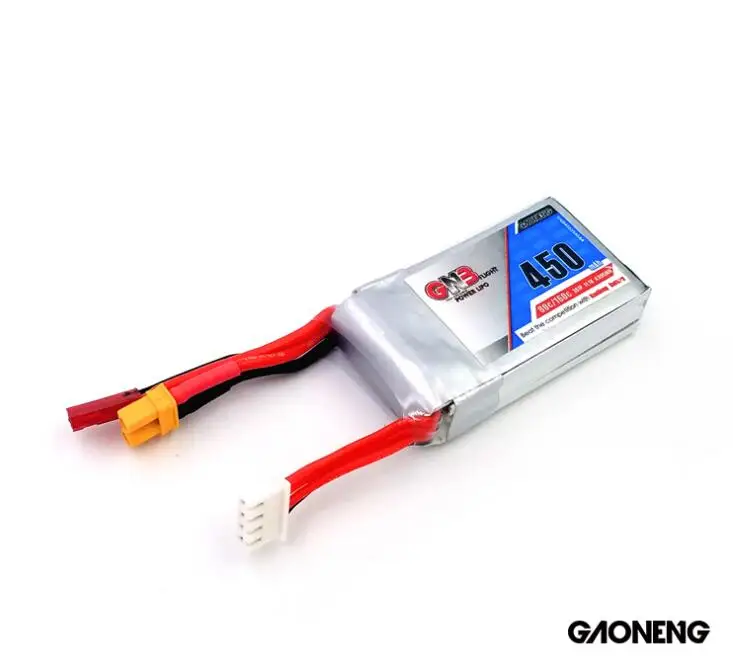 Gaoneng GNB 11.1V 450mAh 3S 80C/160C Battery With JST XT30 Plug For RC Racing Drone High Quality Rechargeable battery | Электроника