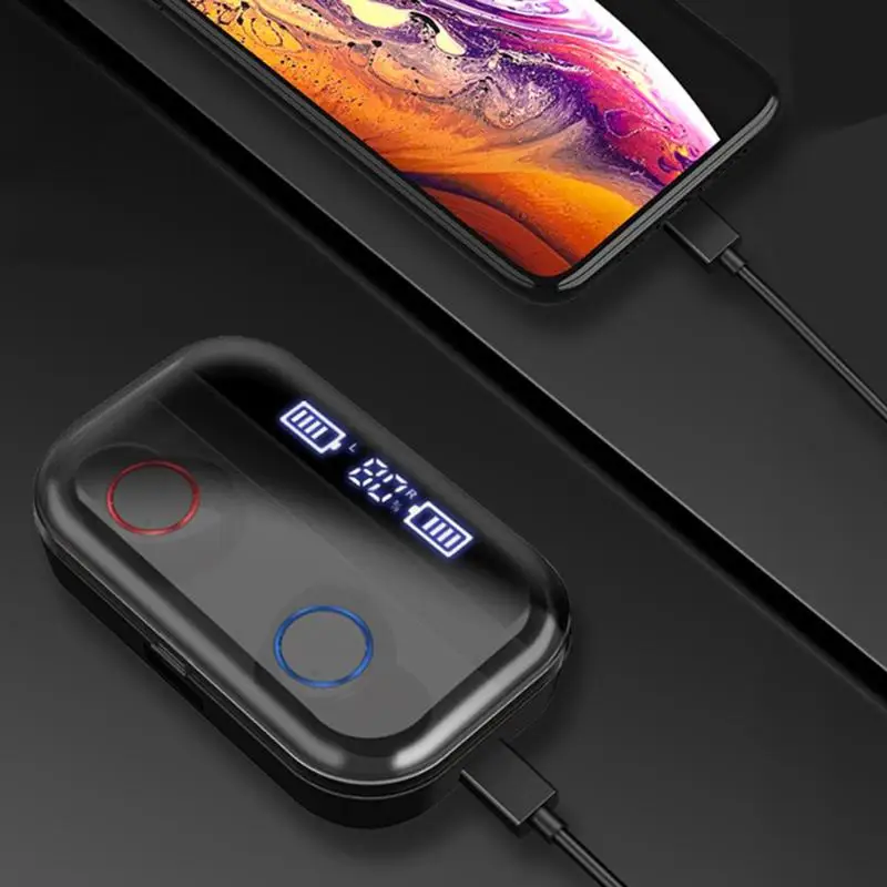 ALLOYSEED X11 TWS Digital Display Wireless Earphones High Quality Smart Bluetooth 5.0 Headphones Waterproof Sport Music Earset